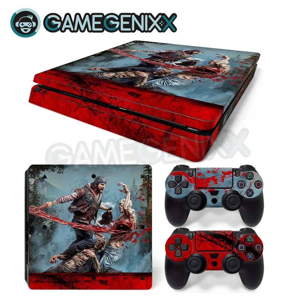 GAMEGENIXX Кожа Наклейка виниловая наклейка для PS4 Slim консоли и 2 контроллеров-дней нет