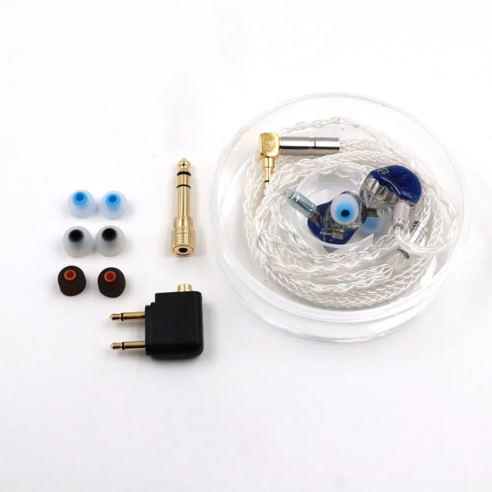 Сбалансированные наушники вкладыши CTZ 12BA Hi Fi монитор IEM со съемным 2 контактным