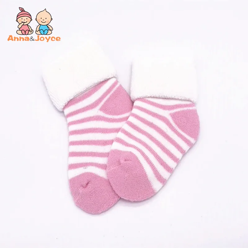 3 пар/лот зимние полосатые махровые толстые теплые детские носки для мальчиков и