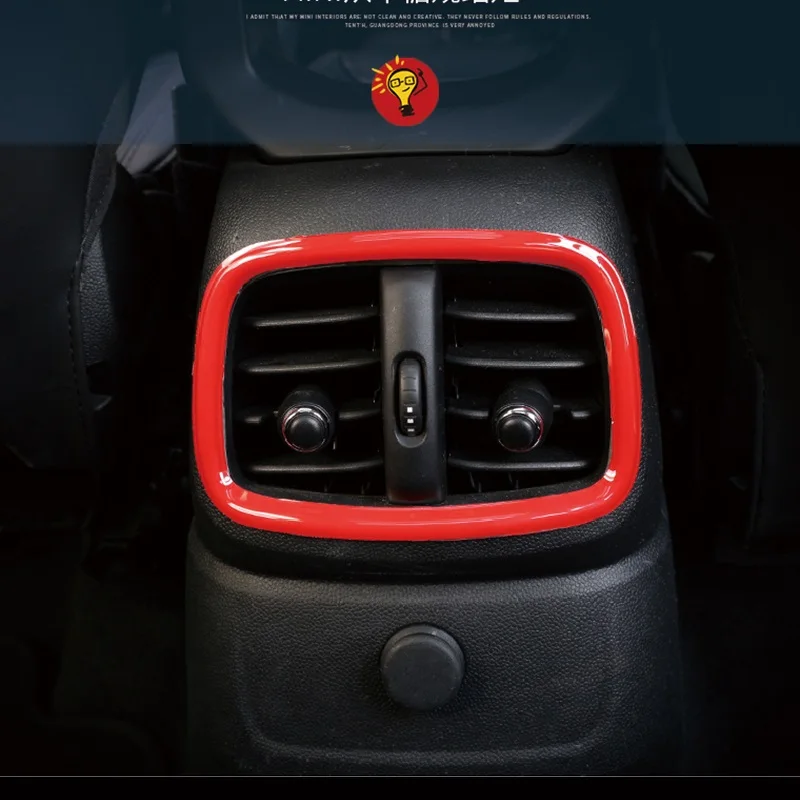 ABS Автомобильная задняя вентиляционная наклейка на розетку Накладка для BMW Mini Cooper