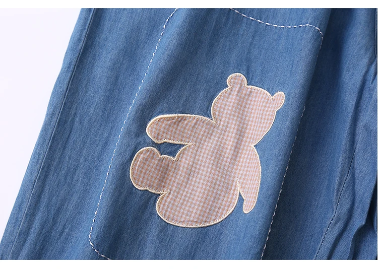 Модные повседневные женские джинсы длиной до щиколотки в стиле пэчворк с