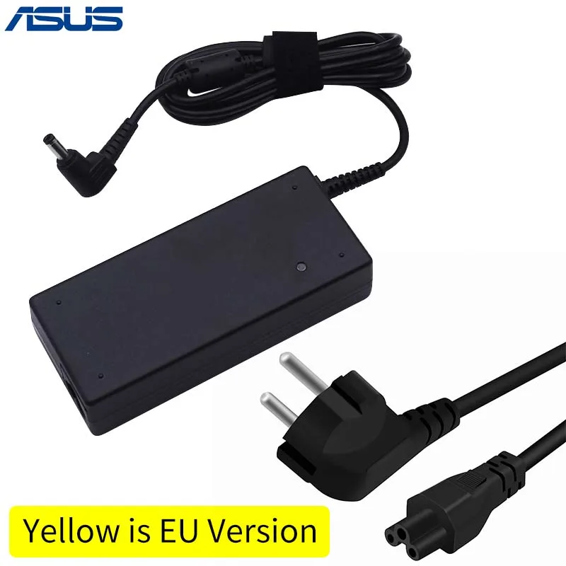 ASUS 19V 4.74A 5,5*2,5 мм AC адаптер питания для ноутбука Зарядное устройство для Asus ADP-90SB BB PA-1900-24 зарядное устройство с вилкой - Цвет: Цвет: желтый