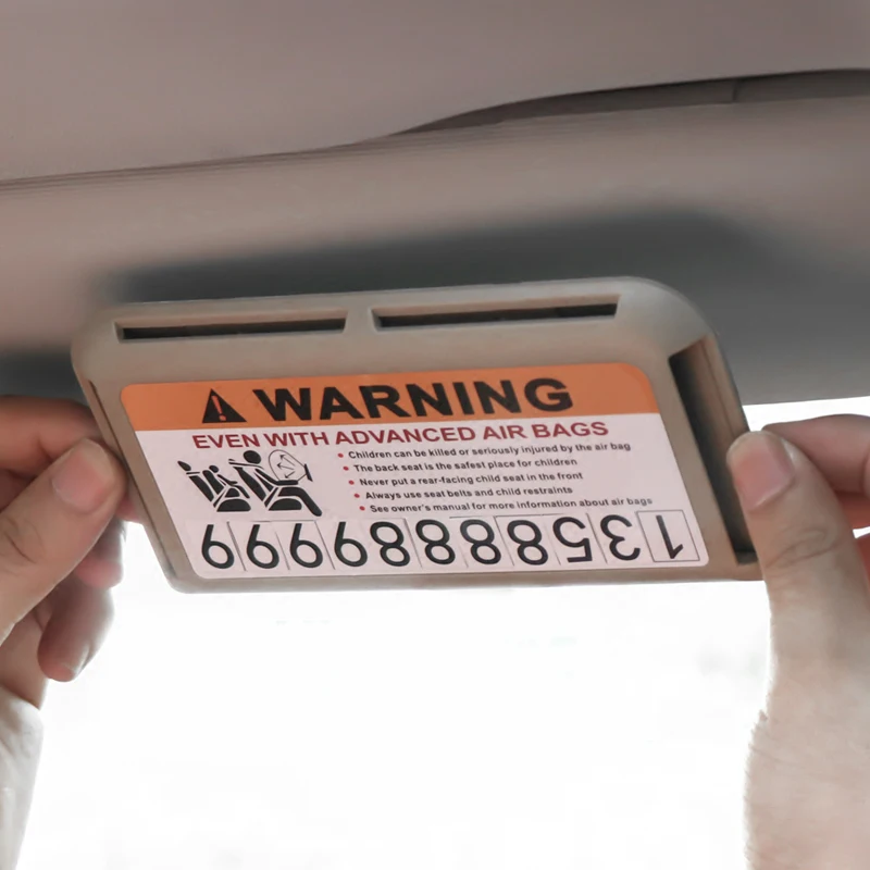 Car Parking Card Holder High-speed IC Clip Visor Organizer Multifunction Temporary Phone Number | Автомобили и мотоциклы