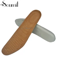 soumit pure sheepskin latex insoles for shoes foot massage 1 5cm height increase for men and women