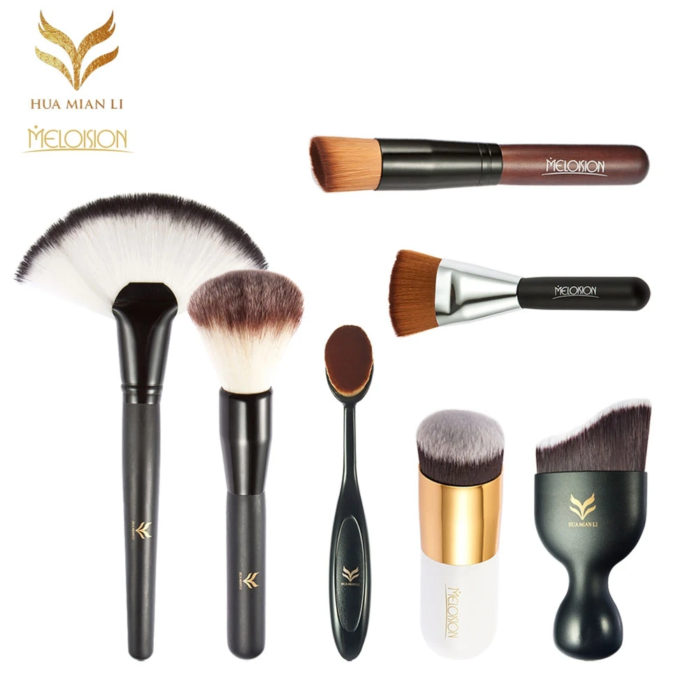 

4pcs Huamianli + 3pcs MELOISION Powder Foundation Makeup Brush