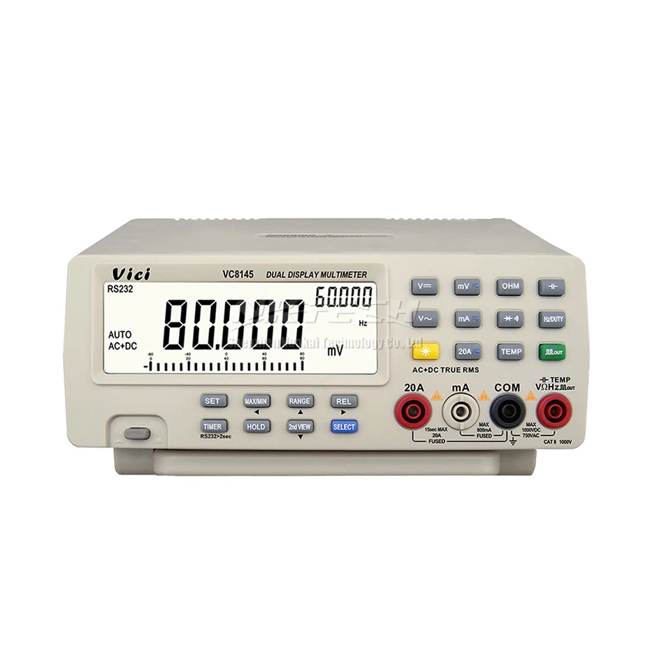 Vici Цифровой мультиметр VC8145 скамейка вольтметр PC DMM 80000 цифра Кепки B0255|multimeter