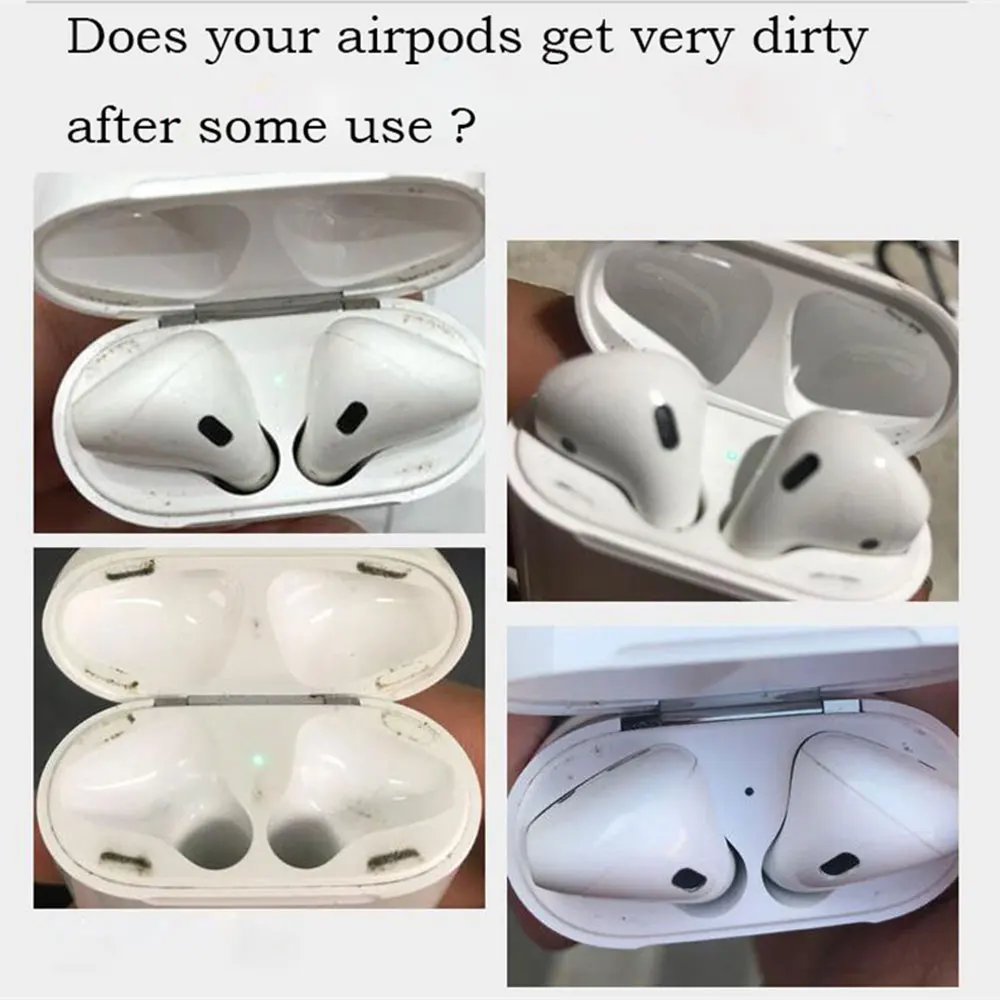 Металлическая Пылезащитная наклейка для Apple AirPods Пыленепроницаемая защитная