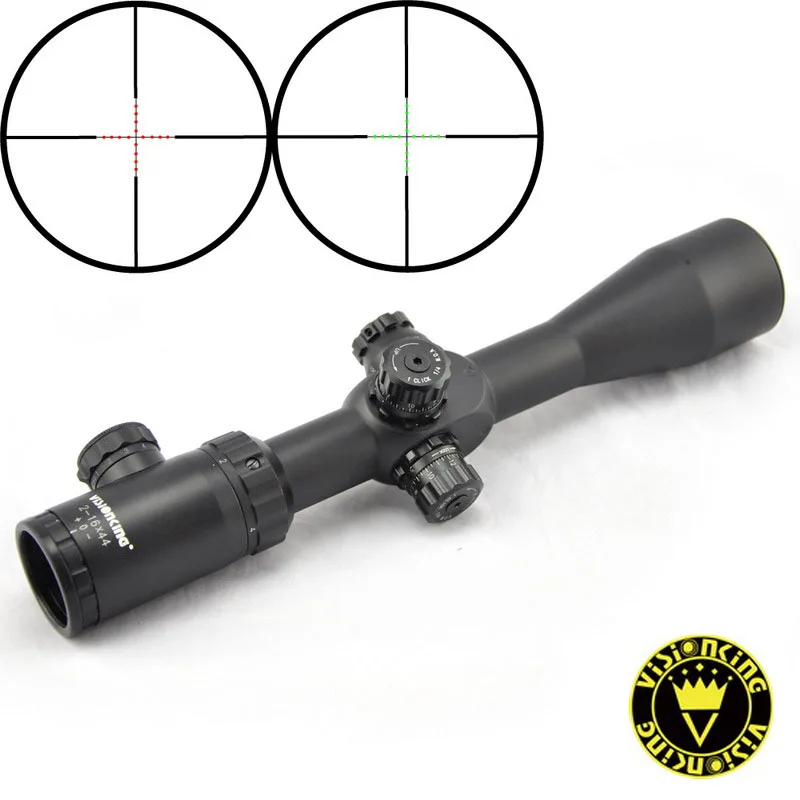Visionking 2 16x44 Ночная охота прицел Перекрестие зеленый/красный горошек Ar15 оптический