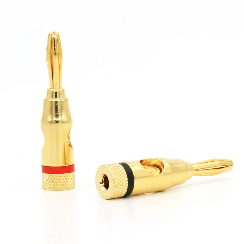 Позолоченная Штекерная вилка типа банан|Электрические вилки| |