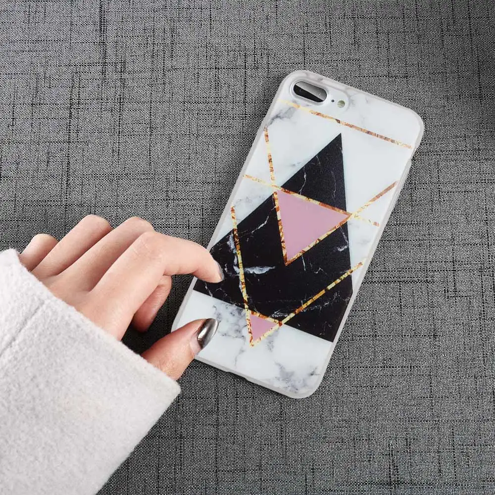 CASEIER мраморный чехол для телефона iPhone 7 8 X Мягкие силиконовые Роскошные Чехлы 6 6s