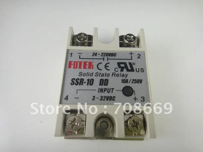 Твердотельное реле Φ 10A 3-32VDC 24-220VAC