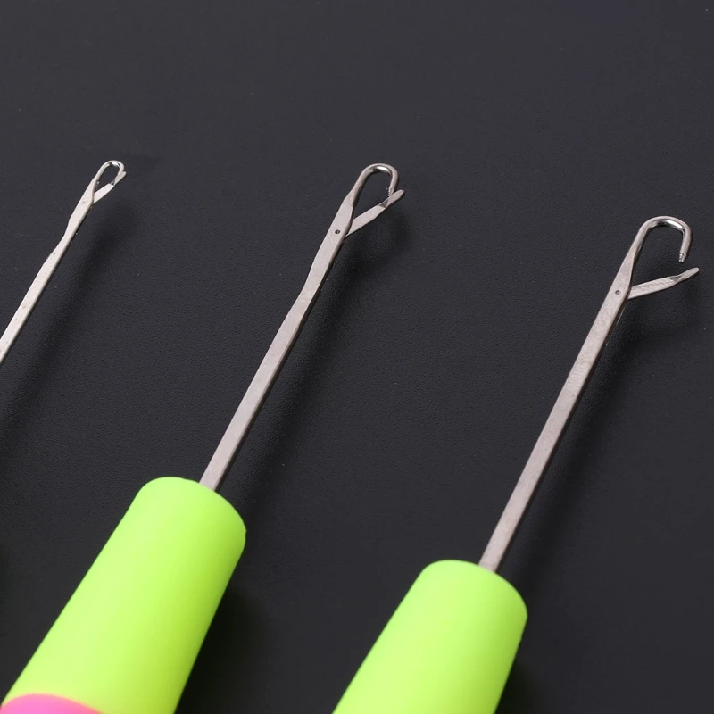 3PCS Crochet Hook Latch Lock Needle Tool Rug Making Knitting Interlock DIY | Дом и сад