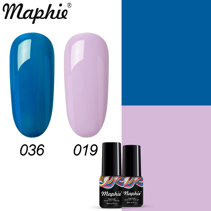 3 Maphie 2 шт/набор гель-лака для ногтей Блестящий цветной гель нужно базовое верхнее покрытие излечивается УФ/Светодиодная лампа 78 цветов на выбор - Цвет: 3