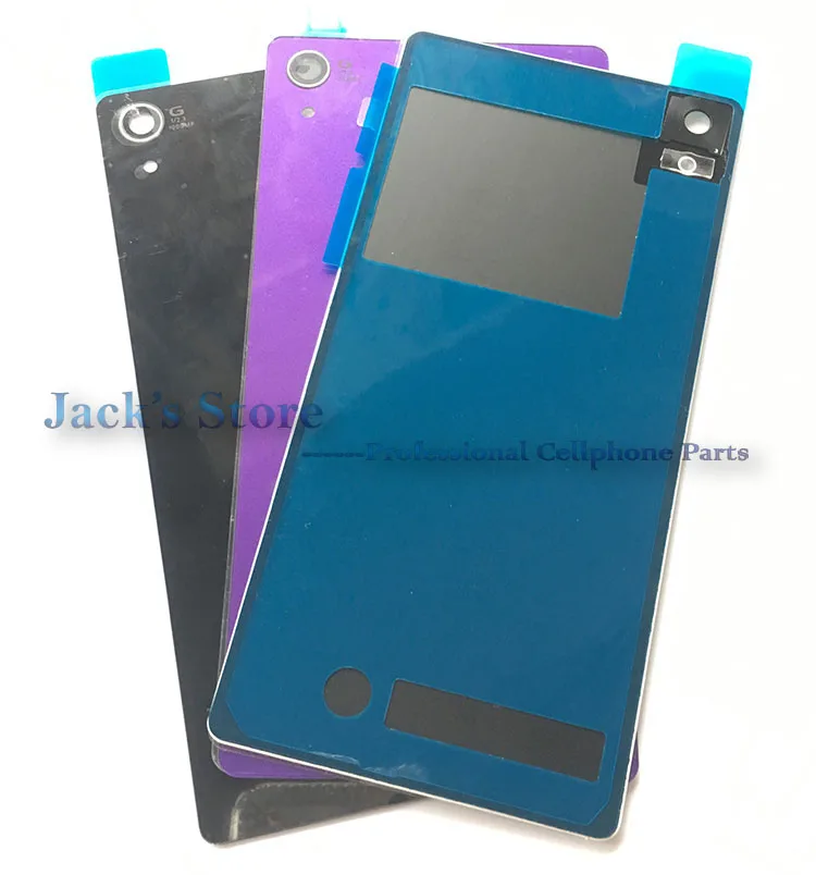 Для sony xperia Z2 D6543 L50W D6503 стеклянная крышка для батареи задняя дверь стеклянный