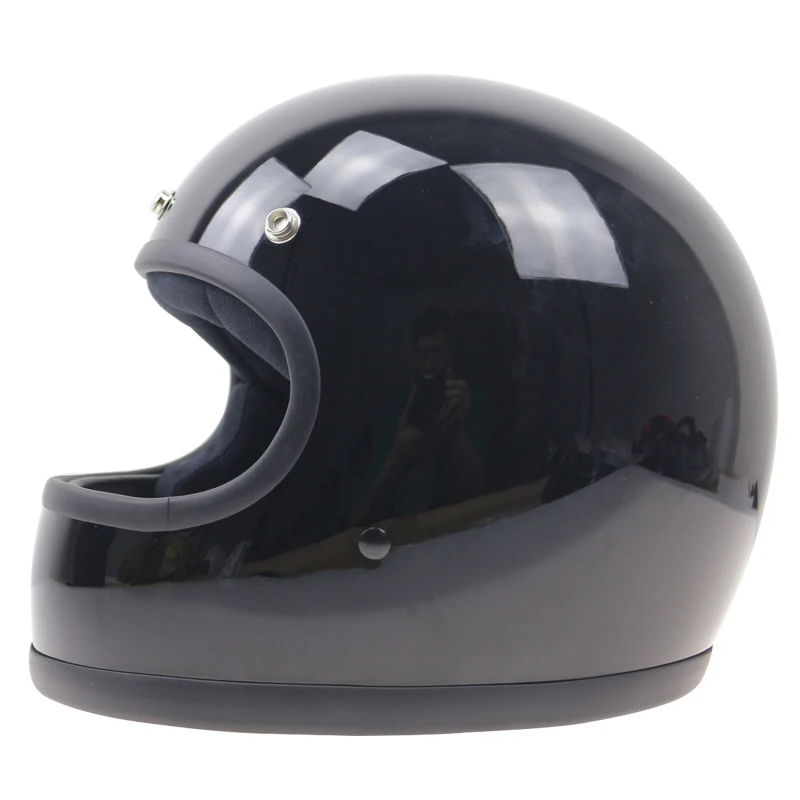 Мотоциклетный шлем простой стиль Винтаж на заказ ретро мотоциклетный шлем|full face