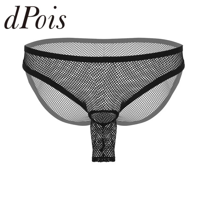 Мужское нижнее белье в сетку дышащее с открытым пенисом Сетчатое прозрачное