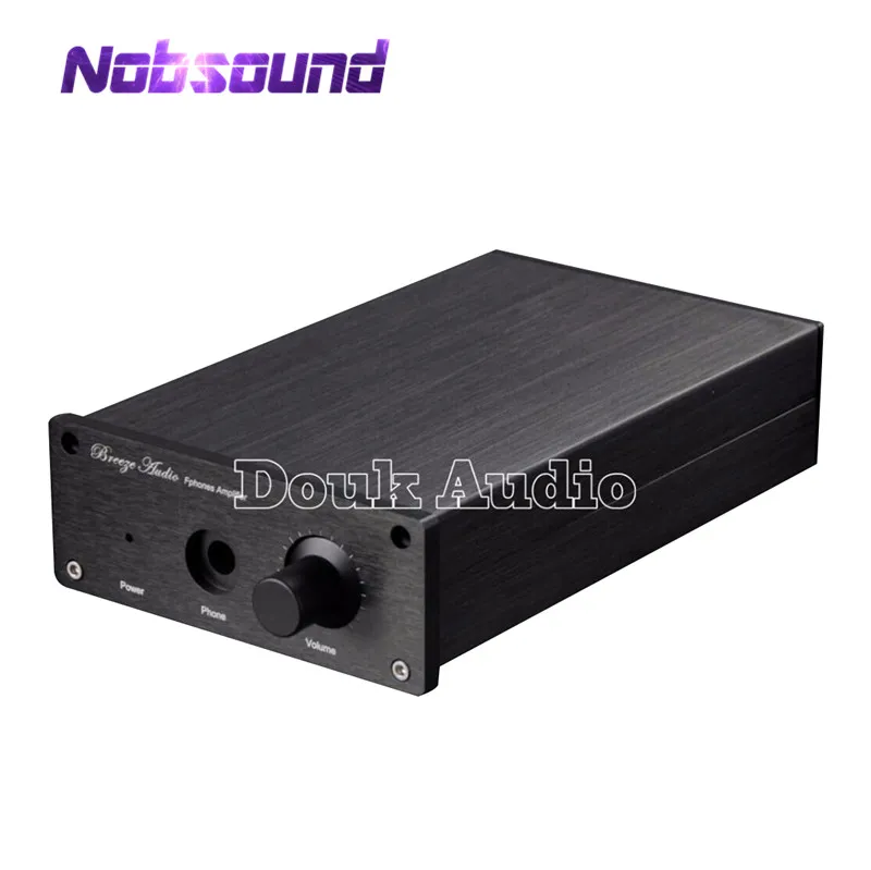 

Nobsound мини алюминиевый чехол усилитель шасси черный корпус DIY коробка шкаф
