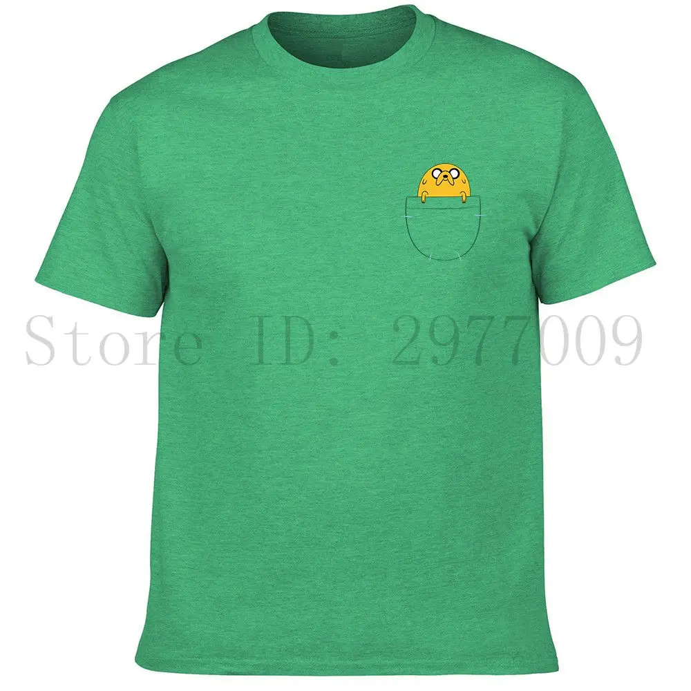 Мода Приключения Время Экипаж Шеи Футболка в Карман Взрослых мужская Синий 2017