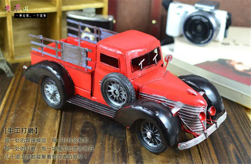 Винтажная модель грузовика реквизит металлический автомобиль подарки ремесло
