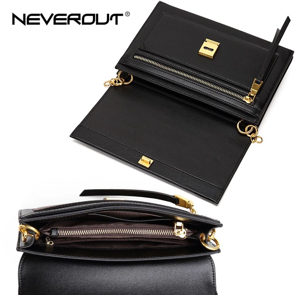 NEVEROUT 2019 Дамские кожаные сумки твердые маленькая цепь сумка конверт для женщин