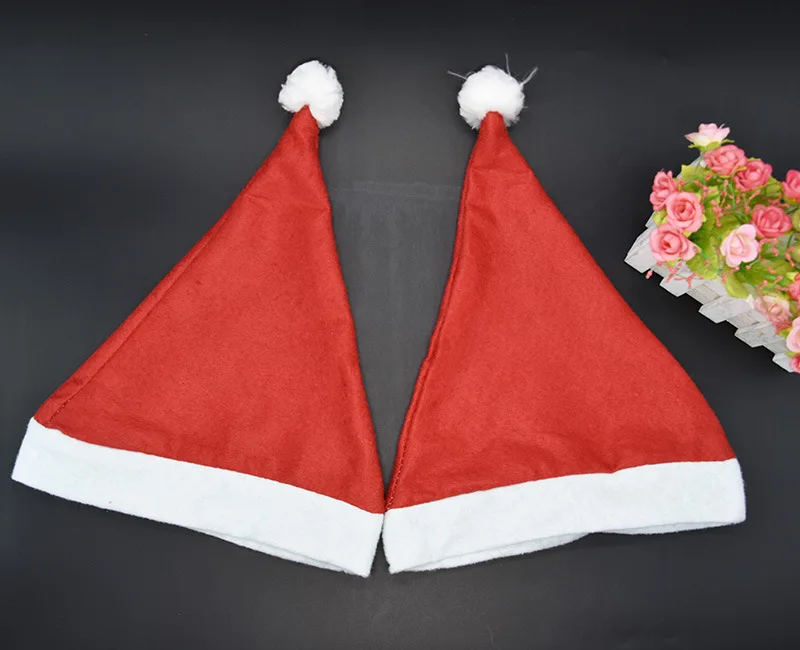 Оптовая продажа Нетканая шапка Санта Клауса для взрослых детей