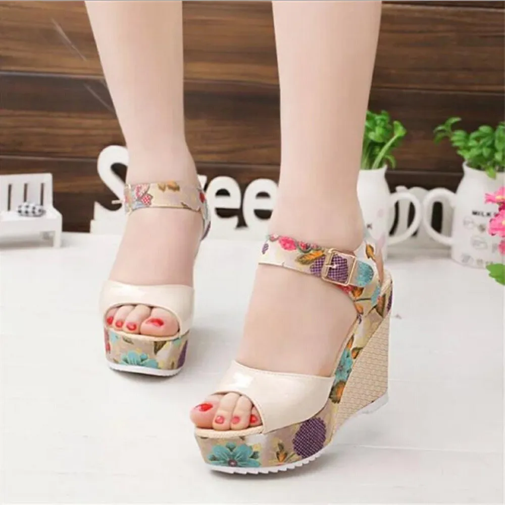 wedge shoes for women 2019 fashion heels womans sandals summer platform beautiful casual sandalias de verano para muje | Обувь
