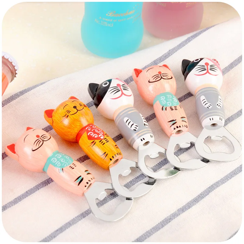 Новое поступление Модный милый мультяшный Кот дерево открывалка для бутылок