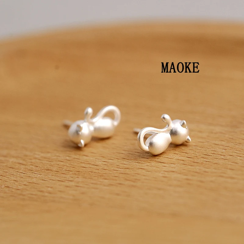 Promotions Art Fresh Cat 925 Tremella Nails Simple Cute College Wind Fashion Jewelry for Women's Gifts | Украшения и