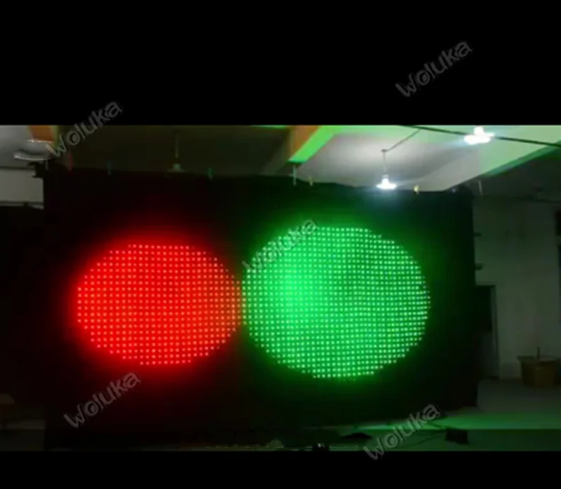 P8 2*3 м видео ткань RGB LED занавеска YY фон экран DJ сценический CD50 W03 | Лампы и освещение