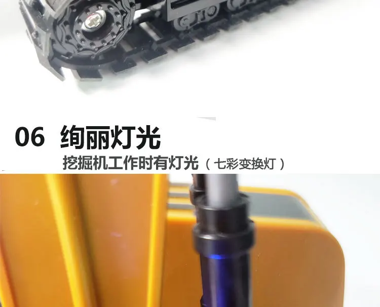 RC Truck Toys 5CH Excavator Alloy 2.4G Backhoes Bulldozer Remote Control Digger Engineering Vehicle Model Electronic Kids Toys