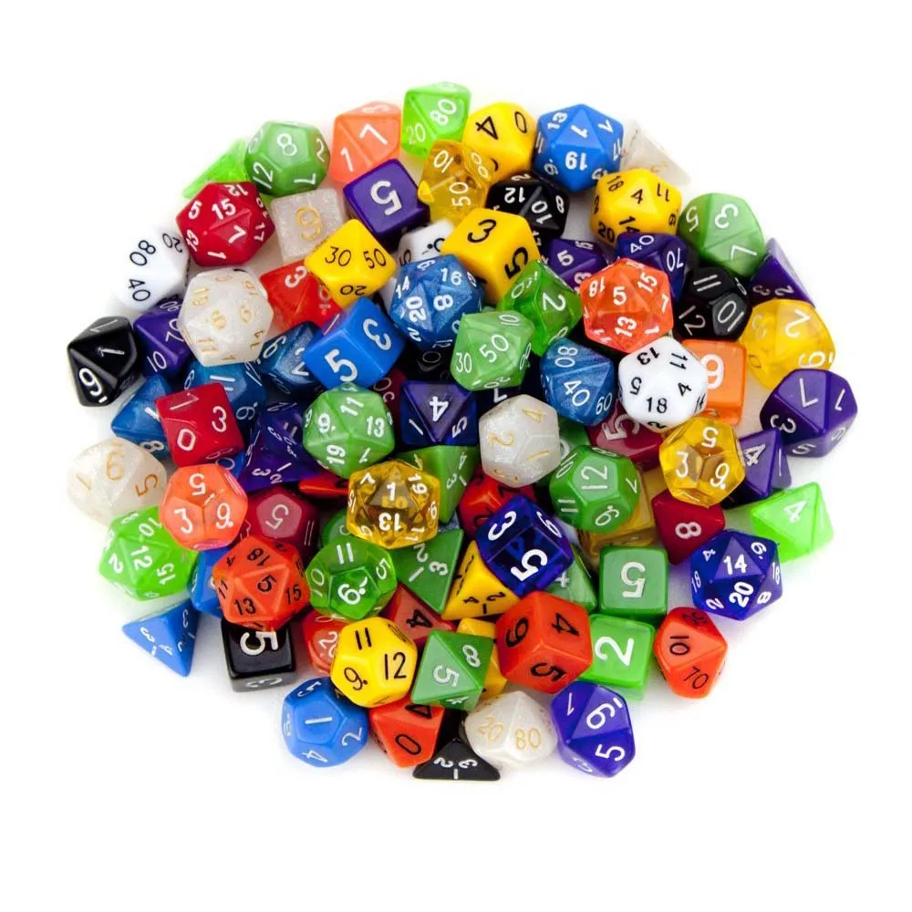 7 шт./лот набор Игральный костей многогранные Dnd для ролевой игры настольные D4 D6 D8