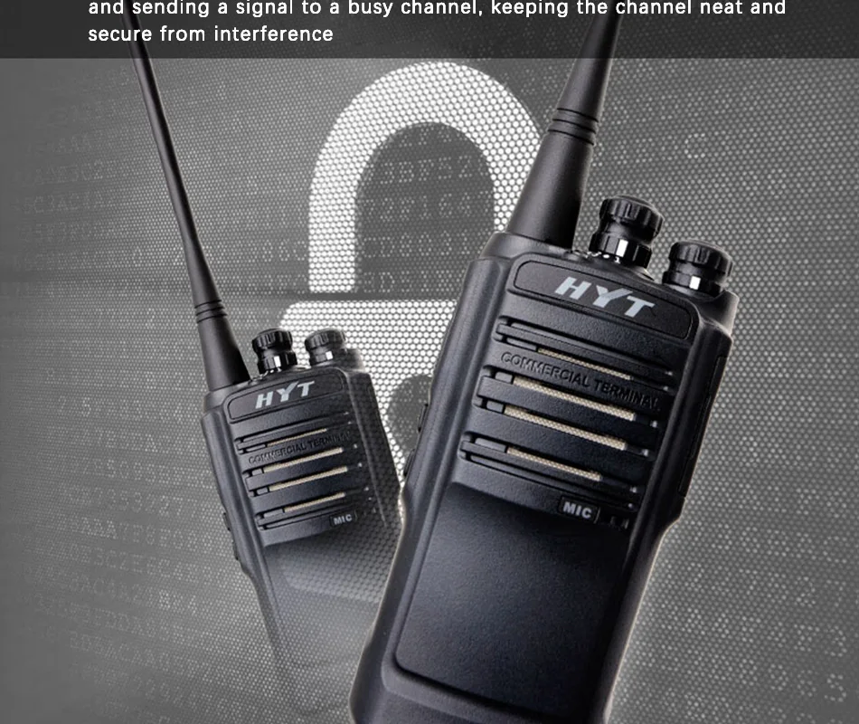 Для HYT радио HYT TC-500S двухстороннее радио UHF 450-470MHz VHF 136-154MHz портативное радио с защитой от пыли