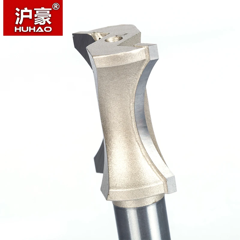 HUHAO 1/2 "1/4" хвостовик полукруглый бит 2 Флейта Фрезы для дерева без подшипник