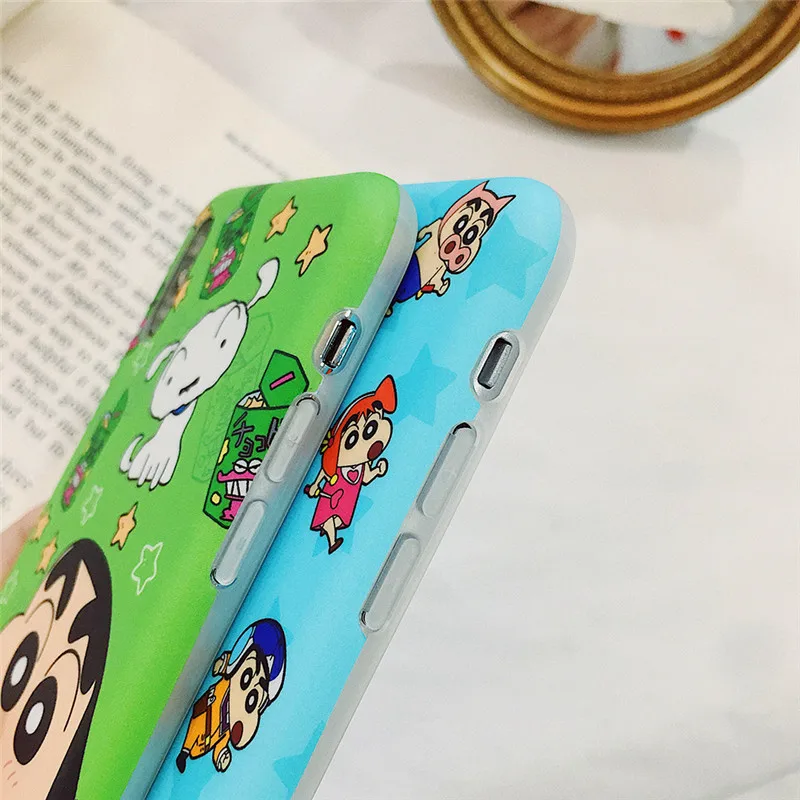 Новый мультяшный чехол для телефона Crayon Shin-chan iPhone X XR XS MAX 7 8 6 6s plus задняя крышка