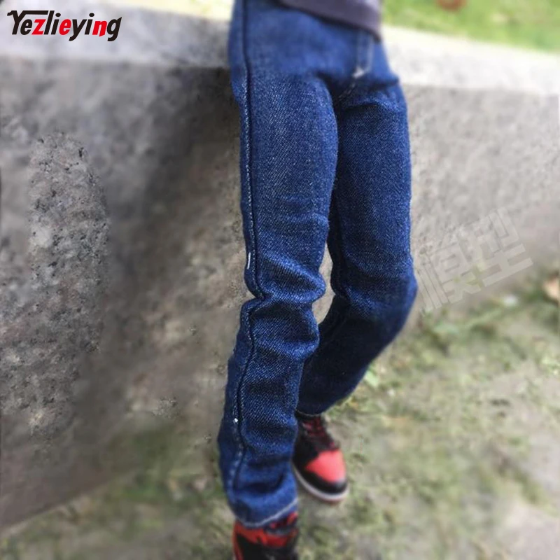 Фигурные игрушки Масштаб 1/6 ZYTOYS мужские синие джинсы тонкая версия с эффектом