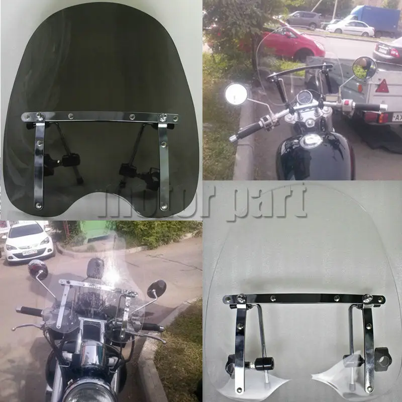 Большое ветровое стекло 19 &quotx 17&quot для Harley Davidson Sportster 1200 883 Softail Springer широкое