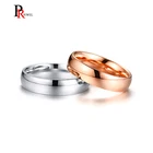Классические обручальные кольца для женщин и мужчин 5 мм из нержавеющей стали