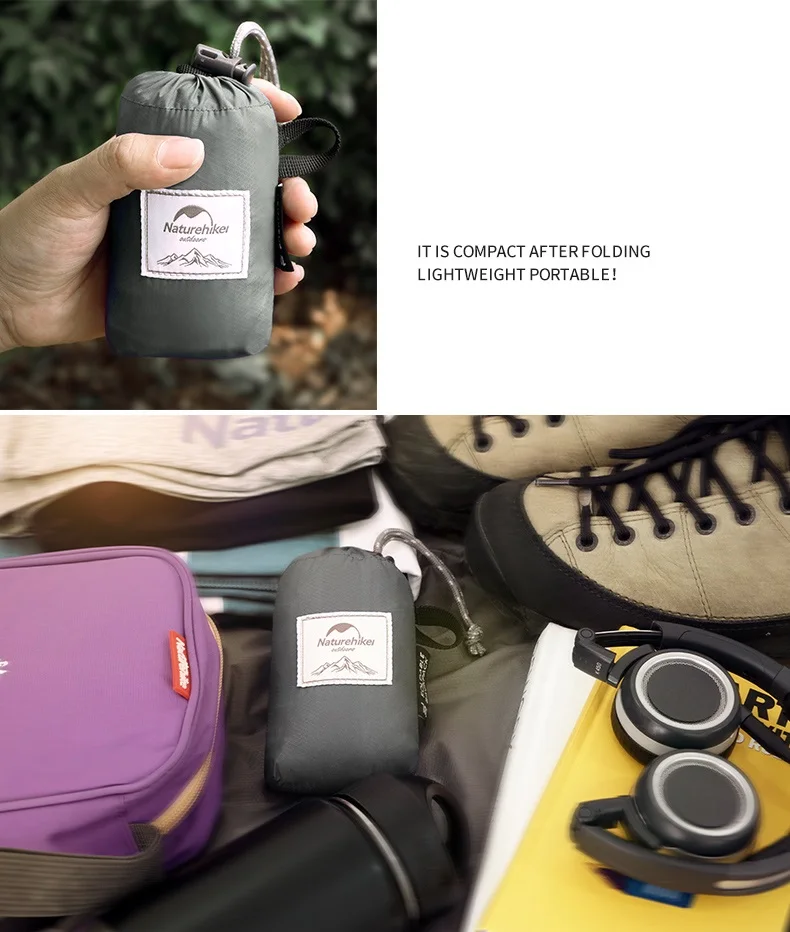 NatureHike открытый складной Ультра-светильник водонепроницаемый 30D рюкзаки износостойкие путешествия Кемпинг Туризм Рюкзаки Сумка