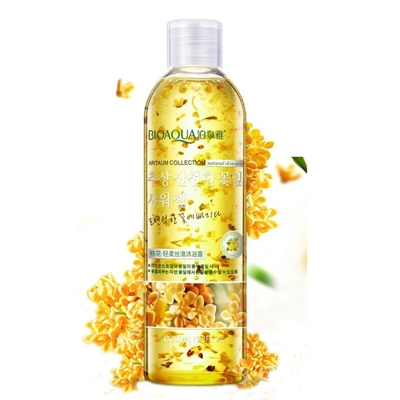 250 мл османтус шелковистый гель для ванной увлажняющий лосьон масло Body Wash бутылки