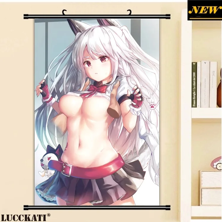 40X60 см Azur переулок Bilan Hangxian игра cameltoe Сексуальная лоли мультфильм аниме Настенная картина плакат прокрутки ткань холст живопись 25