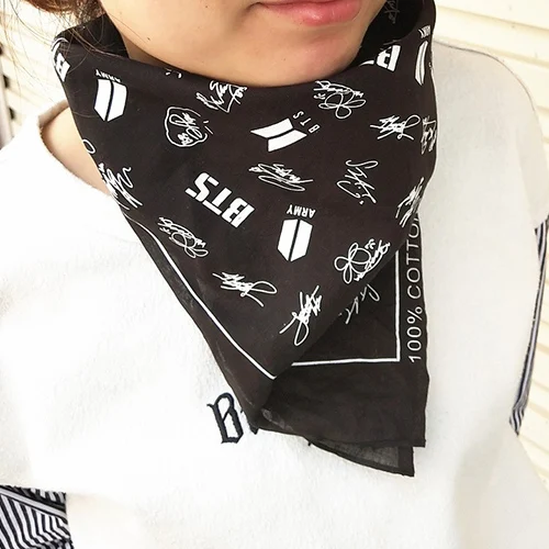 Новый Kpop Bangtan обувь для мальчиков Bts BT21 Jungkook Suga Jin V подпись хлопок шарф хип хоп