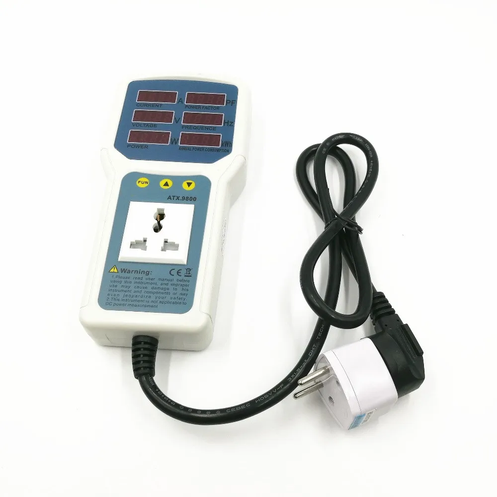 High Performance Original Power Meter 4400W 20A Socket Watt Analyzer Digital Electric Energy Monitor LED Light | Инструменты