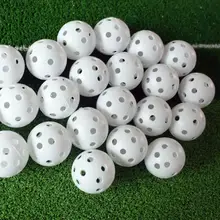 Легкий 20 шт воздушный поток прочный Whiffle полые перфорированные пластиковые мячи для тренировки гольфа