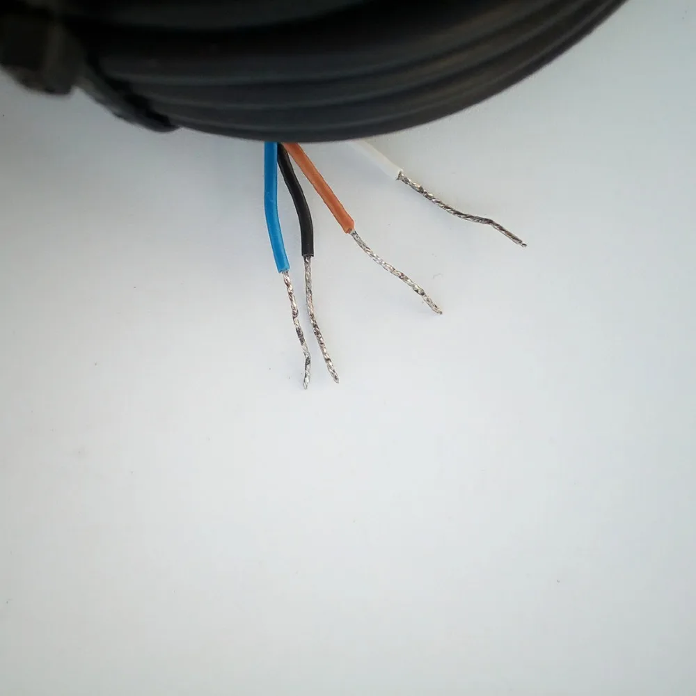 Бесплатная доставка женский черный цвет Φ прямой тип 5 м длина кабеля 4 контакта