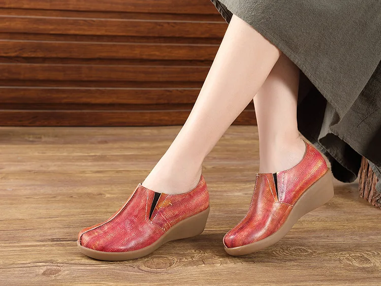 Женские слиперы Careaymade из натуральной кожи натуральная кожа тапки в этническом