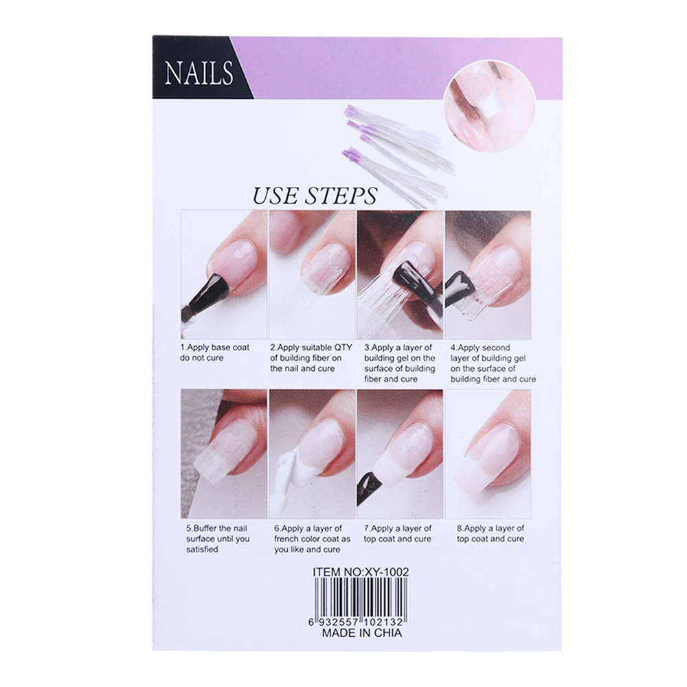 10 шт./упак. волокна Стекло форма ногтей шелк Fibernail наращивание строитель
