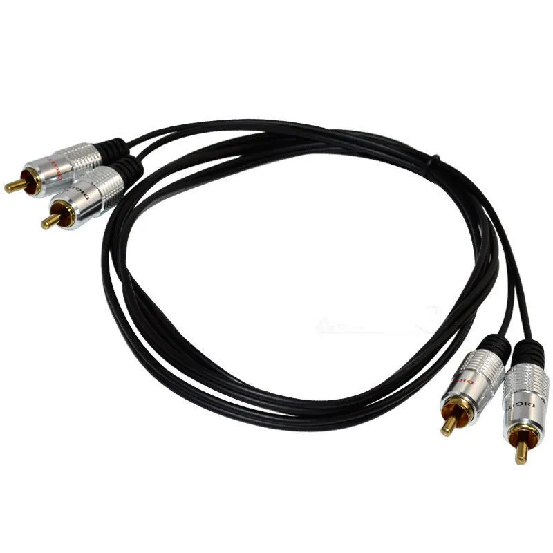 5 m aluminum double lotus line 2RCA red white two to audio | Обустройство дома