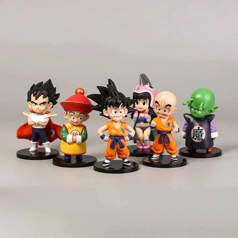6pcs-As 13 шт./лот 11 см Dragon Ball Супер Саян Гоку Beerus Whis Веджета, Фриза Zamasu Frieza наборы фигурки модель игрушки - Цвет: 6pcs-As