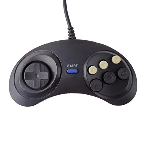 Новый проводной контроллер с 6 цифровыми кнопками для Sega Mega Drive Megadrive геймпад