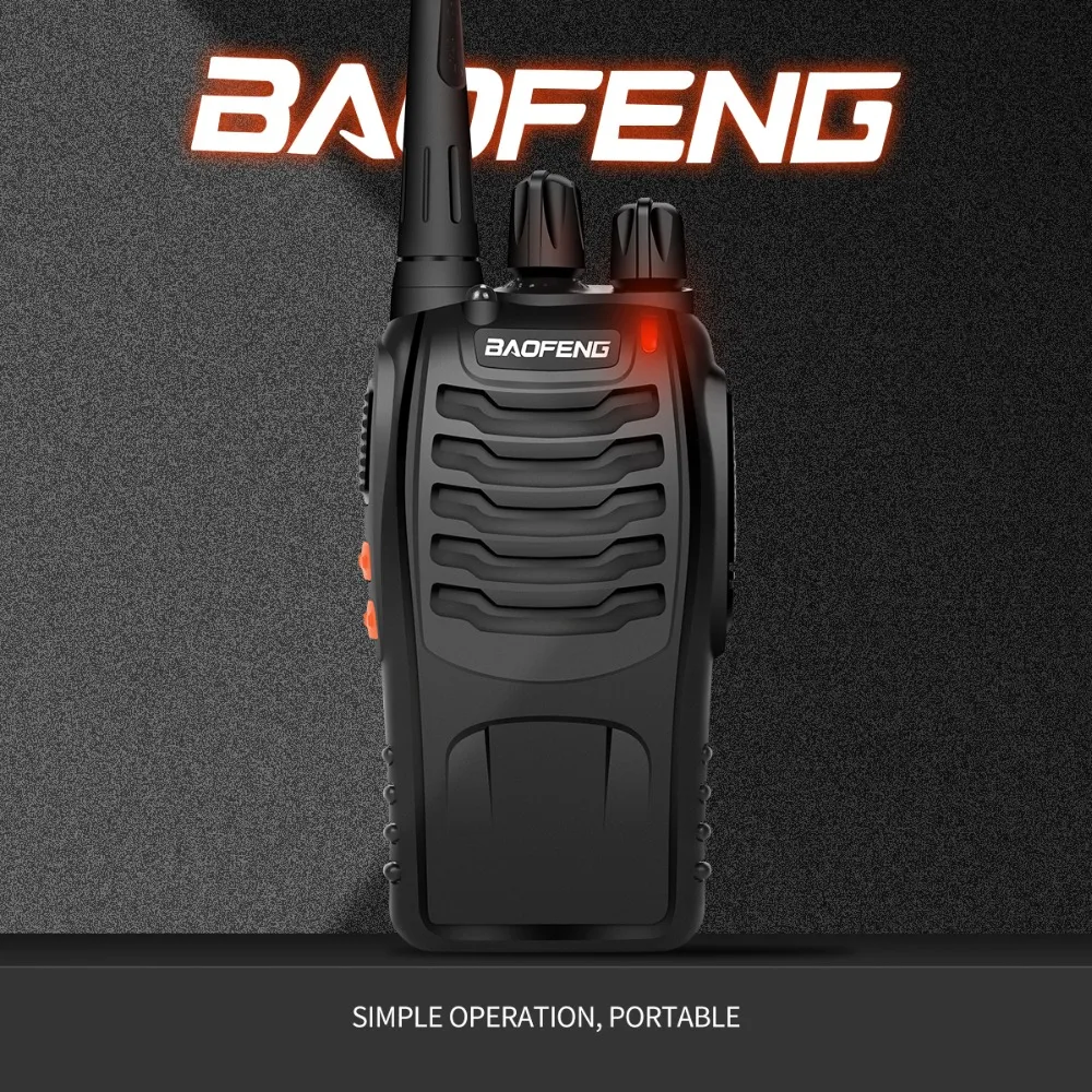 Baofeng BF-888S портативная рация 5 Вт ручной Pofung bf888s UHF 400-470 МГц 16CH Двусторонняя портативная CB радио EU/US вилка 1500 мАч батарея